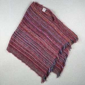 Margrit Laman Italy Knit Shawl Women’s One Size Multicolor Art To Wear Handwoven